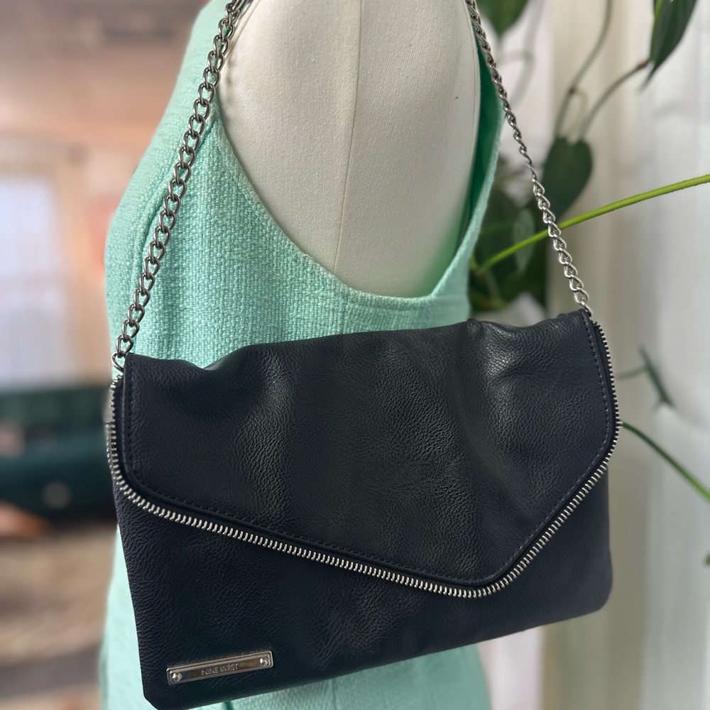 Nine West Black Chain Strap Bag